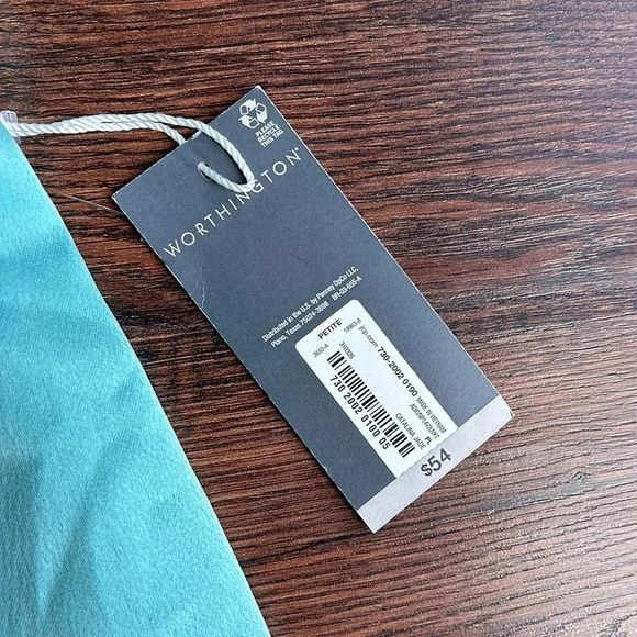 NWT Worthington Wide Leg Pants Teal | Worthington | Wide Leg | Petite | Business - Picture 10 of 10